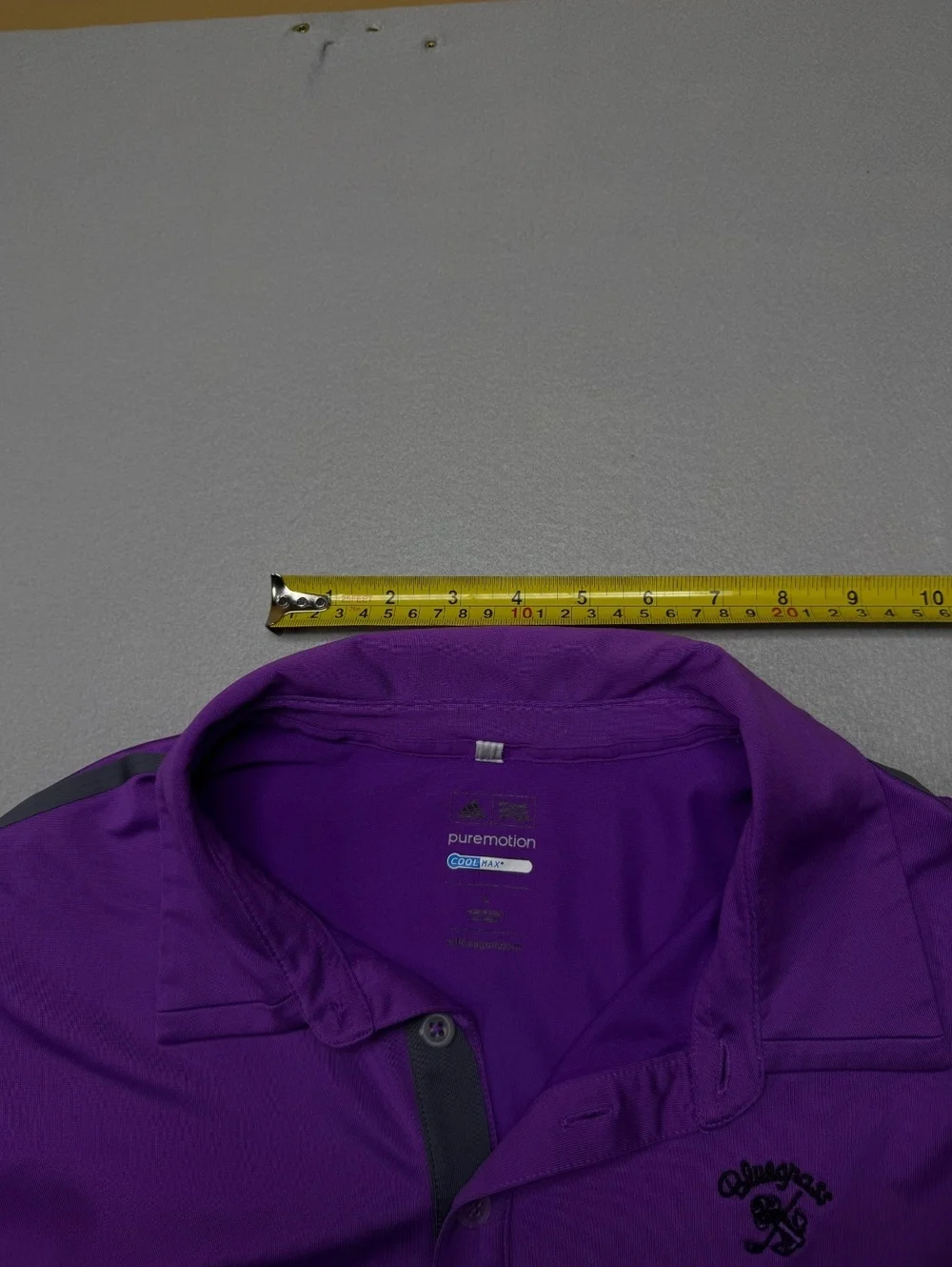 Adidas Puremotion Polo Shirt Men's Large Purple Golf Active
